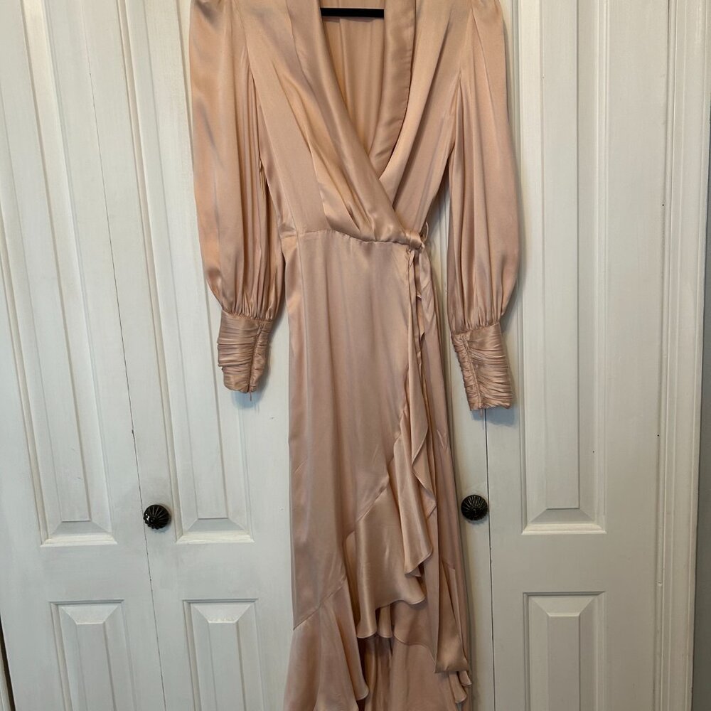 Zimmerman blush wrap dress, size 0 - Picture 3 of 5